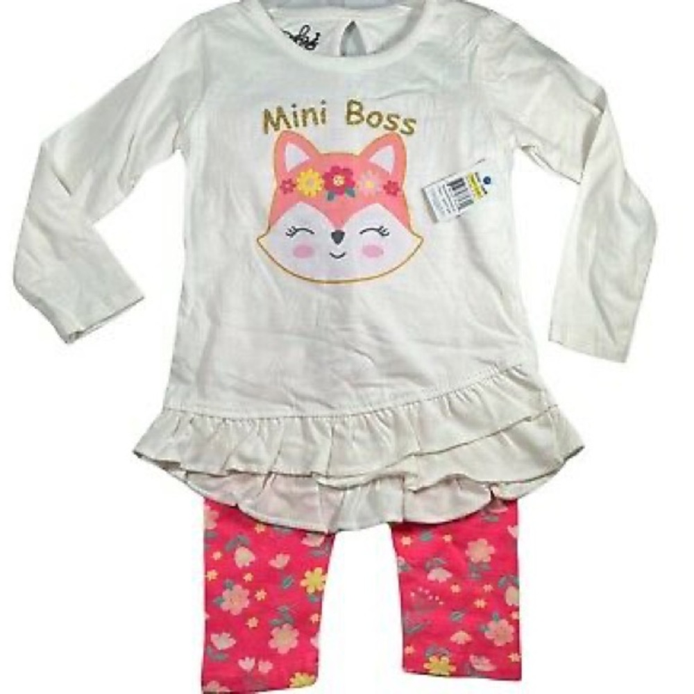 NWT Mini Boss girls 3T two piece outfit
